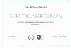 digital marketing google certification