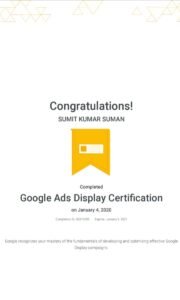 google analytics certification