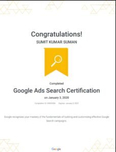 google analytics certification