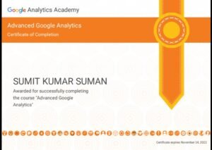 google analytics certification